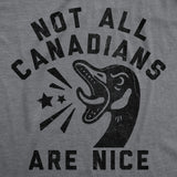 Mens Funny T Shirts Not All Canadians Are Nice Sarcastic Goose Graphic Novelty Tee for Men
