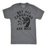 Mens Funny T Shirts Not All Canadians Are Nice Sarcastic Goose Graphic Novelty Tee for Men
