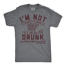 Mens Funny T Shirts Im Not Drunk Im Exercising My Liver Sarcastic Drinking Graphic Novelty Tee for Men