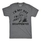 Mens Funny T Shirts Im Not Mad Im Just Disappointed George Washington Sarcastic Fourth Of July Tee for Men