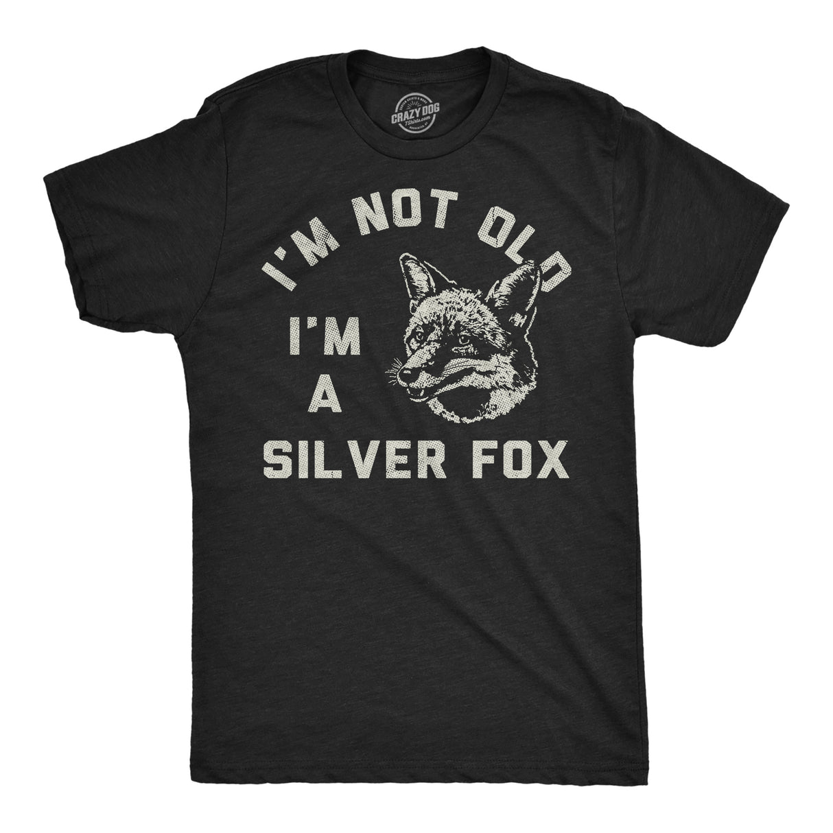 Mens Funny T Shirts Im Not Old Im A Silver Fox Sarcastic Graphic Novelty Tee for Men