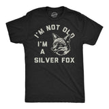 Mens Funny T Shirts Im Not Old Im A Silver Fox Sarcastic Graphic Novelty Tee for Men