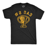 Mens Funny T Shirts Number 2 Dad Sarcastic Trophy Graphic Novelty Fathers Day Tee for Men