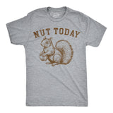 Mens Funny T Shirts Nut Today Sarcastic Squirrel Graphic Novelty Tee for Men