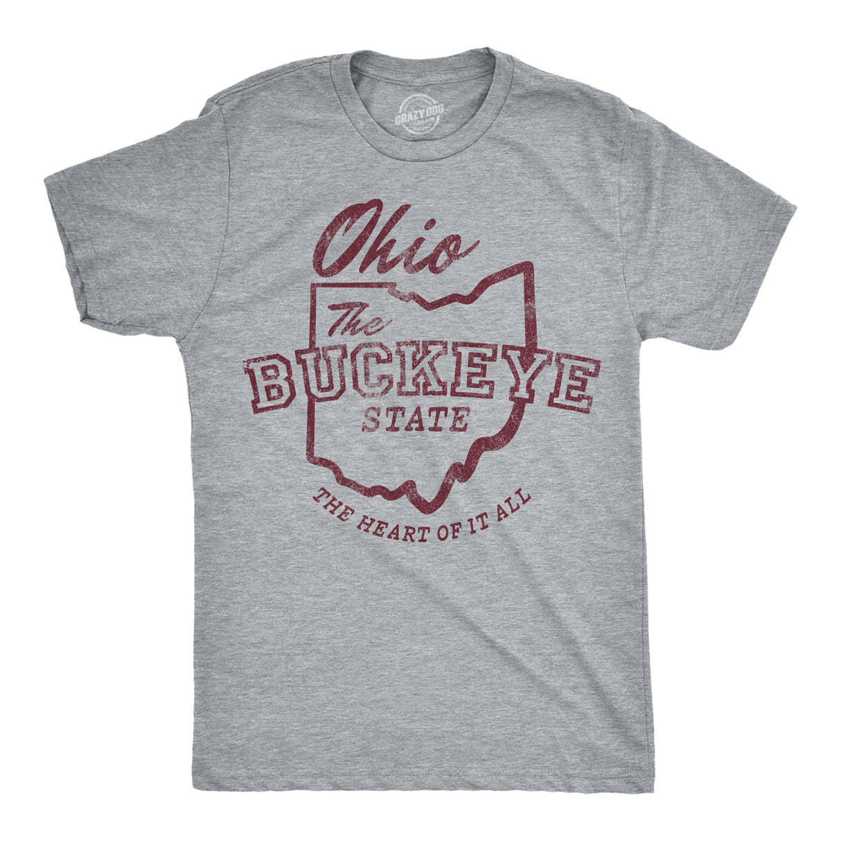 Mens Funny T Shirts Ohio The Buckeye State Sarcastic Graphic Novelty Tee For Men