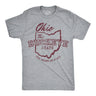 Mens Funny T Shirts Ohio The Buckeye State Sarcastic Graphic Novelty Tee For Men