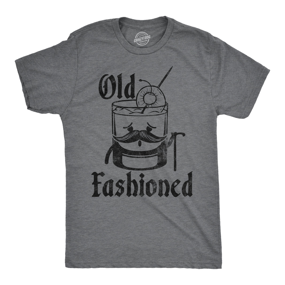 Mens Funny T Shirts Old Fashioned Sarcastic Liquor Graphic Novelty Tee for Men