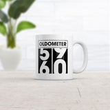 Oldometer 59 to 60 Mug Funny Sarcastic Birthday Graphic Novelty Coffee Cup-11oz