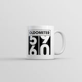 Oldometer 59 to 60 Mug Funny Sarcastic Birthday Graphic Novelty Coffee Cup-11oz