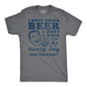 Mens Funny T Shirts I Only Drink Beer 3 Days A Week Yesterday Today and Tomorrow Sarcastic Drinking Tee for Men