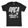 Mens Funny T Shirts Orca Demolition Services Sarcastic Killer Whale Graphic Novelty Tee for Men