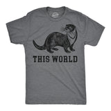Mens Funny T Shirts Otter This World Sarcastic Graphic Novelty Tee for Men