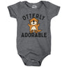 Otterly Adorable Baby Bodysuit Funny Sarcastic Cute Otter Graphic Jumper for Infants