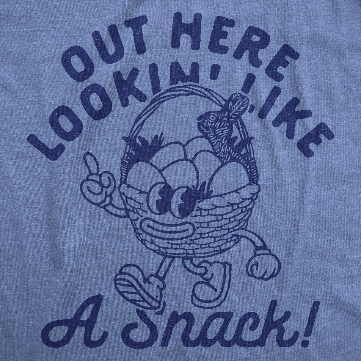 Womens Funny T Shirts Out Here Lookin Like A Snack Sarcastic Easter Graphic Novelty Tee for Ladies