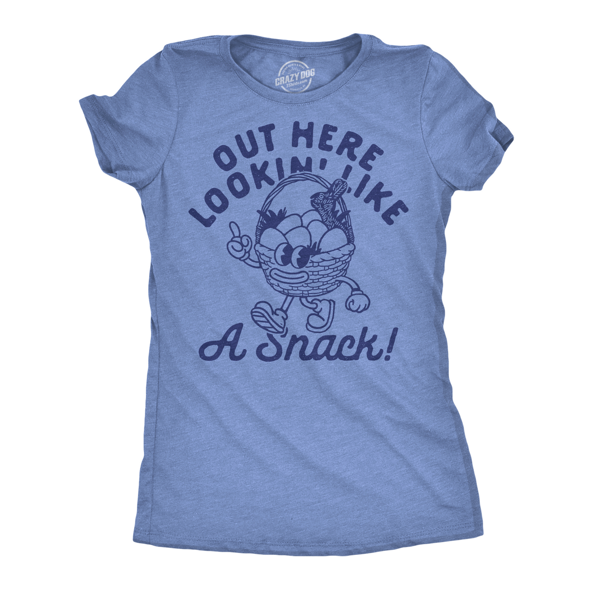 Womens Funny T Shirts Out Here Lookin Like A Snack Sarcastic Easter Graphic Novelty Tee for Ladies