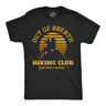 Mens Funny T Shirts Out Of Breath Hiking Club Sarcastic Nature Graphic Novelty Tee for Men