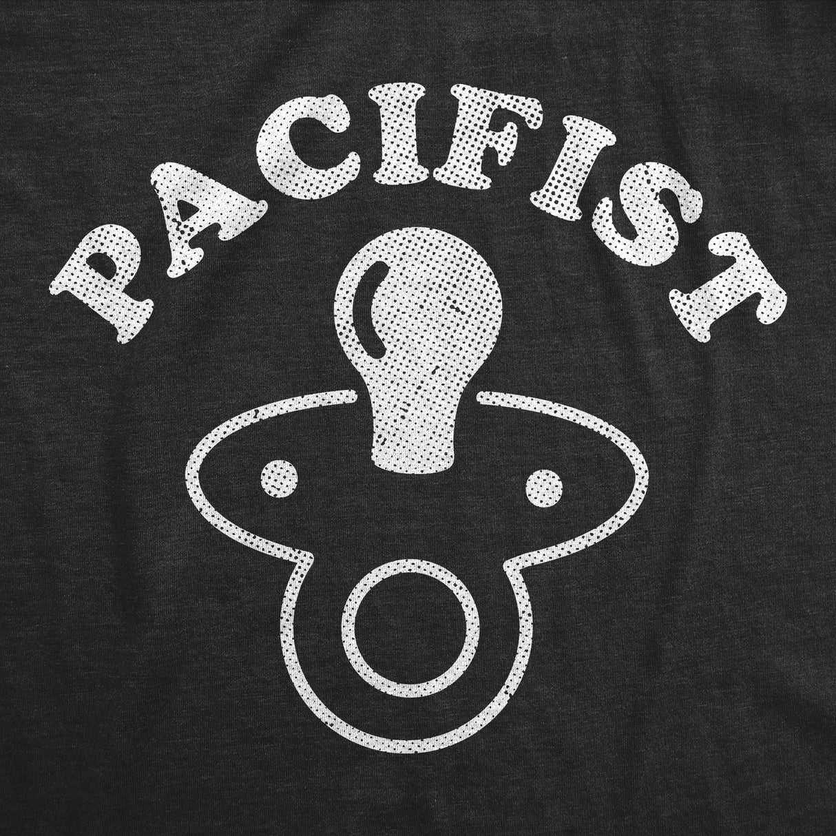 Pacifist Baby Bodysuit Funny Sarcastic Pacifier Graphic Novelty Jumper for Infants