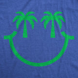 Womens  Funny T Shirts Palm Tree Eyes Smile Sarcastic Vacation Graphic Novelty Tee for Ladies