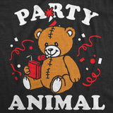 Party Animal Baby Bodysuit Funny Sarcastic Stuffed Animal Graphic Novelty Jumper for Infants