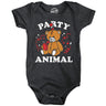 Party Animal Baby Bodysuit Funny Sarcastic Stuffed Animal Graphic Novelty Jumper for Infants