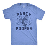 Mens Funny T Shirts Party Pooper Sarcastic Graphic Novelty Tee for Men