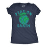 Womens Funny T Shirts Peas On Earth Sarcastic Food Graphic Novelty Tee for Ladies