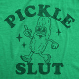 Womens Funny T Shirts Pickle Slut Sarcastic Graphic Novelty Tee for Ladies