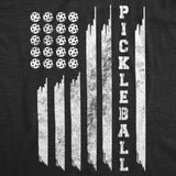 Mens Funny T Shirts Pickleball American Flag Sarcastic Fourth Of July Graphic Novelty Tee for Men