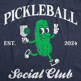 Womens Funny T Shirts Pickleball Social Club Sarcastic Graphic Novelty Tee for Ladies