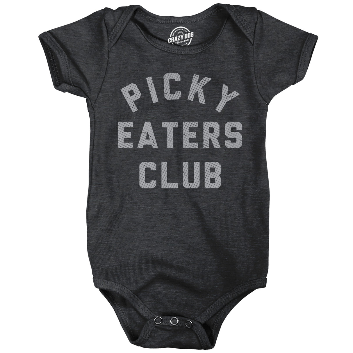 Picky Eaters Club Baby Bodysuit Funny Sarcastic Food Graphic Novelty Jumper for Infants