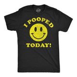 Mens Funny T Shirts I Pooped Today Sarcastic Smiling Face Graphic Novelty Tee for Men