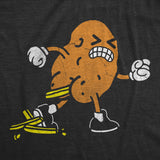 Mens Funny T Shirts Potato Pooping French Fries Sarcastic Food Graphic Novelty Tee for Men