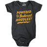 Powered By Butter Noodles Baby Bodysuit Funny Sarcastic Food Graphic Novelty Jumper for Infants