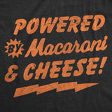 Powered By Macaroni and Cheese Baby Bodysuit Funny Sarcastic Food Graphic Novelty Jumper for Infants