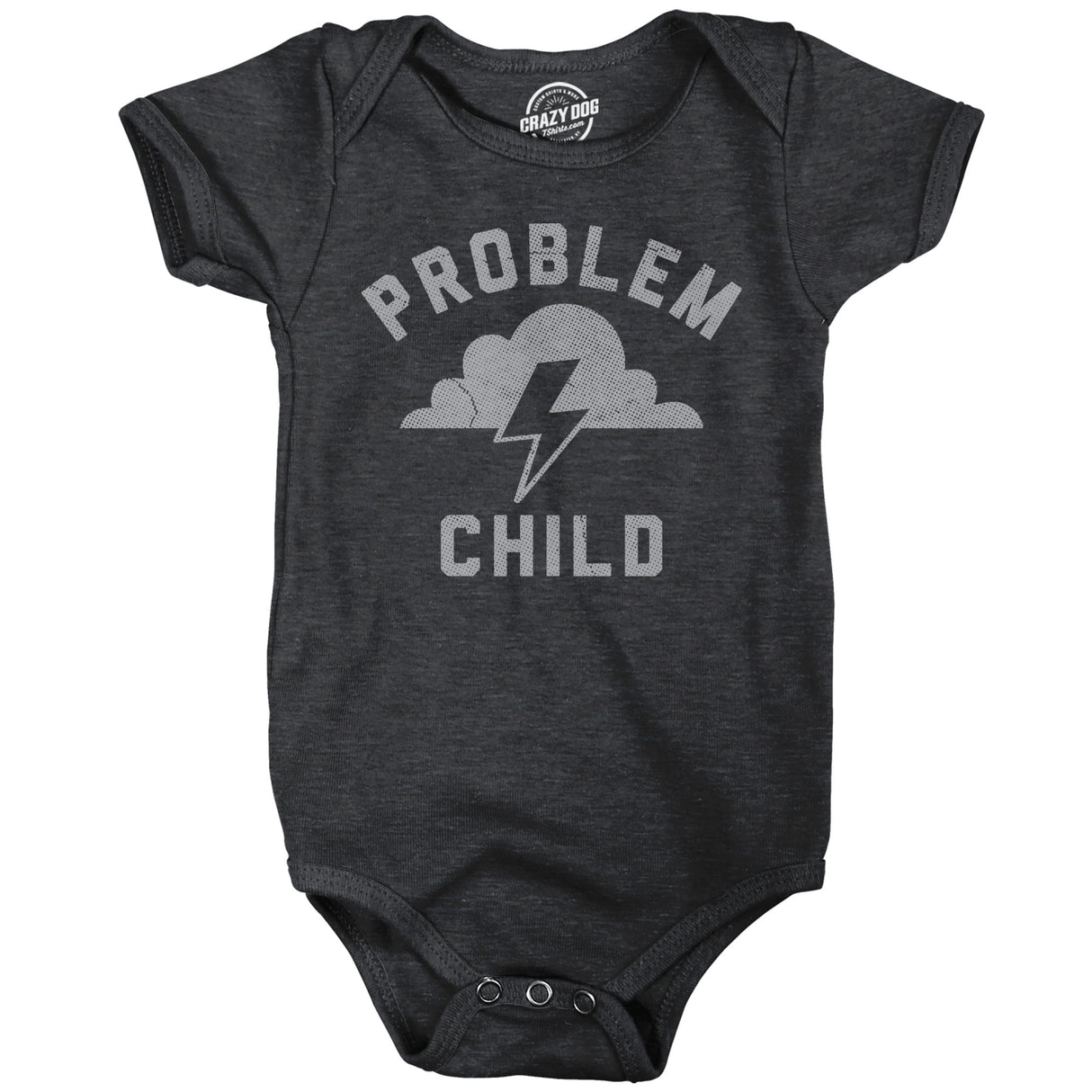 Problem Child Baby Bodysuit Funny Sarcastic Graphic Novelty Jumper for Infants