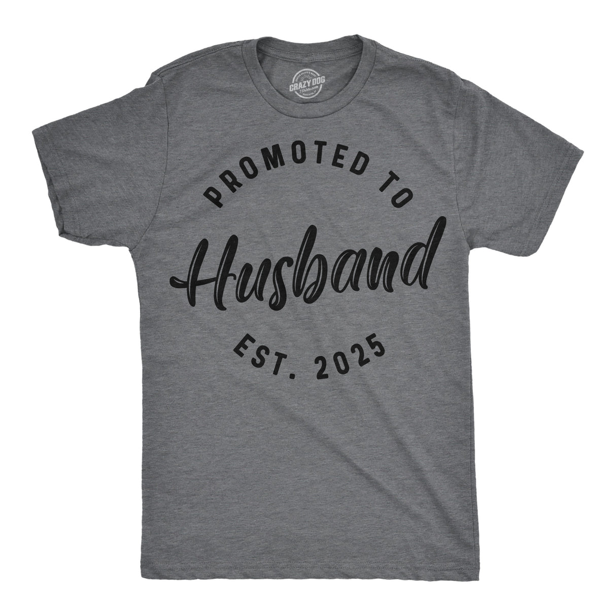 Mens Funny T Shirts Promoted To Husband 2025 Sarcastic Family Marriage Graphic Tee For Men