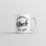 Promoted to Uncle 2025 Mug Funny Sarcastic Family New Baby Graphic Novelty Coffee Cup-11oz