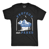 Mens Funny T Shirts Protect Our Parks Sarcastic Nature Graphic Novelty Tee for Men