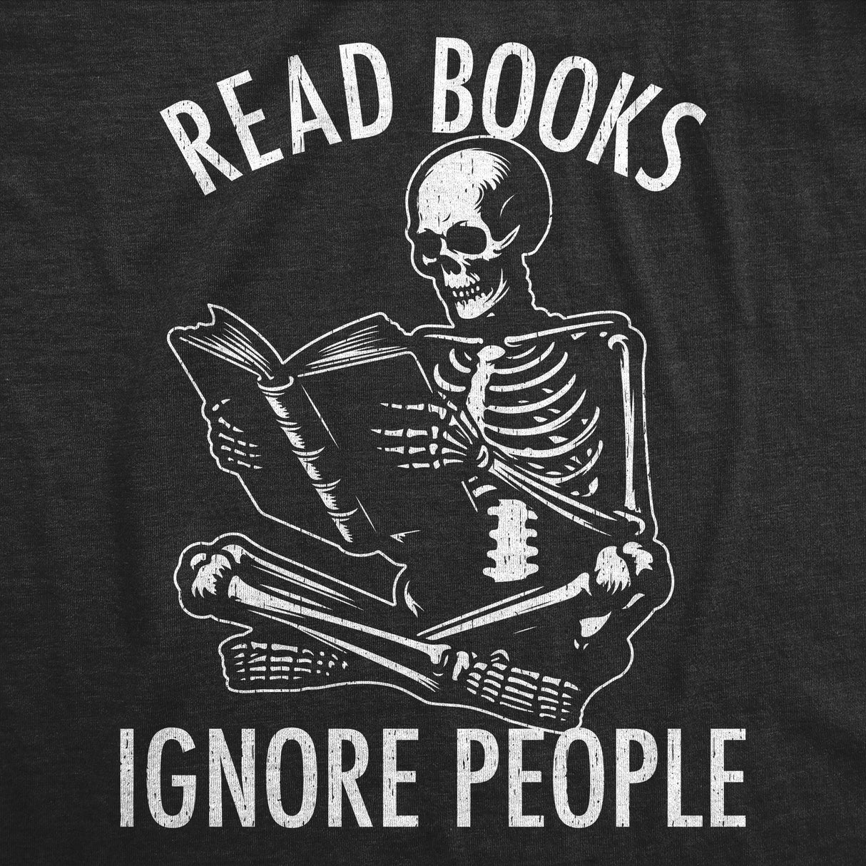 Mens Funny T Shirts Read Books Ignore People Sarcastic Reading Graphic Novelty Tee for Men