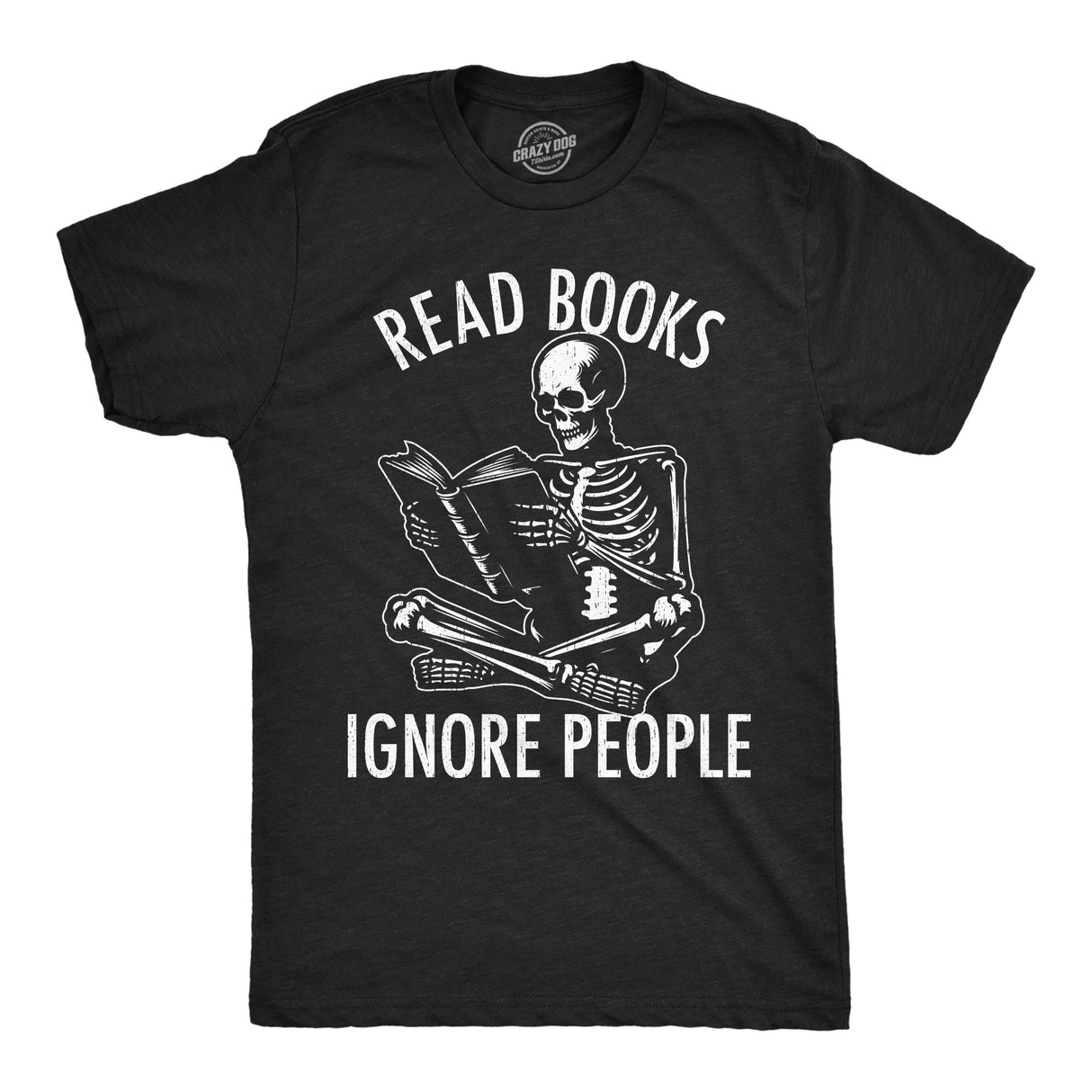 Mens Funny T Shirts Read Books Ignore People Sarcastic Reading Graphic Novelty Tee for Men