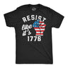 Mens Funny T Shirts Resist Like Its 1776 Sarcastic Fourth Of July Graphic Novelty Tee for Men