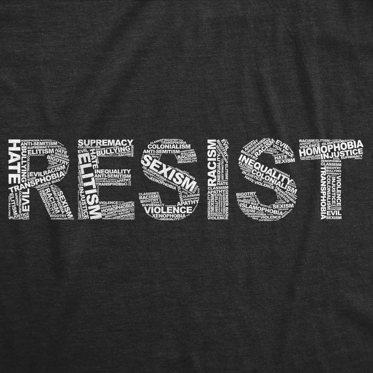 Womens Resist T Shirts Political Anti Authority Protest Tees Rebel Rally March Tee