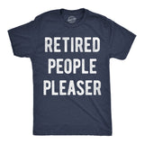 Mens Funny T Shirts Retired People Pleaser Sarcastic Graphic Novelty Tee for Men