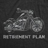 Mens Funny T Shirts Retirement Plan Motorcycle Sarcastic Graphic Novelty Tee for Men