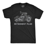 Mens Funny T Shirts Retirement Plan Motorcycle Sarcastic Graphic Novelty Tee for Men