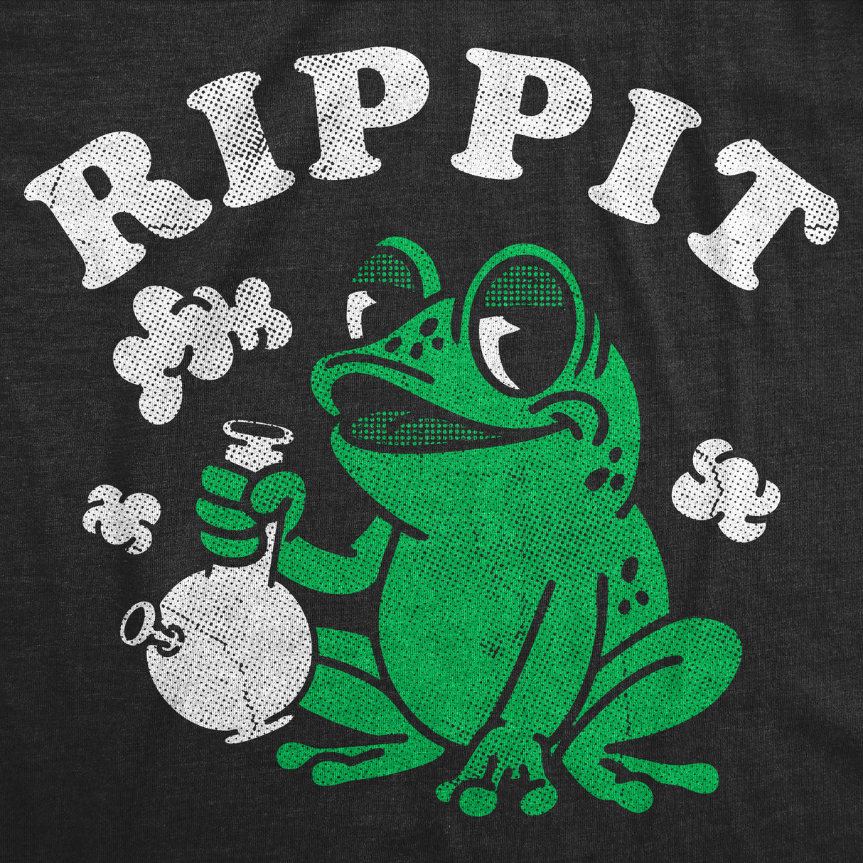 Mens Funny T Shirts Rippit Sarcastic 420 Frog Graphic Novelty Tee for Men
