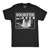 Mens Funny T Shirts Rochester High Falls Sarcastic Waterfall Graphic Novelty WNY Tee for Men
