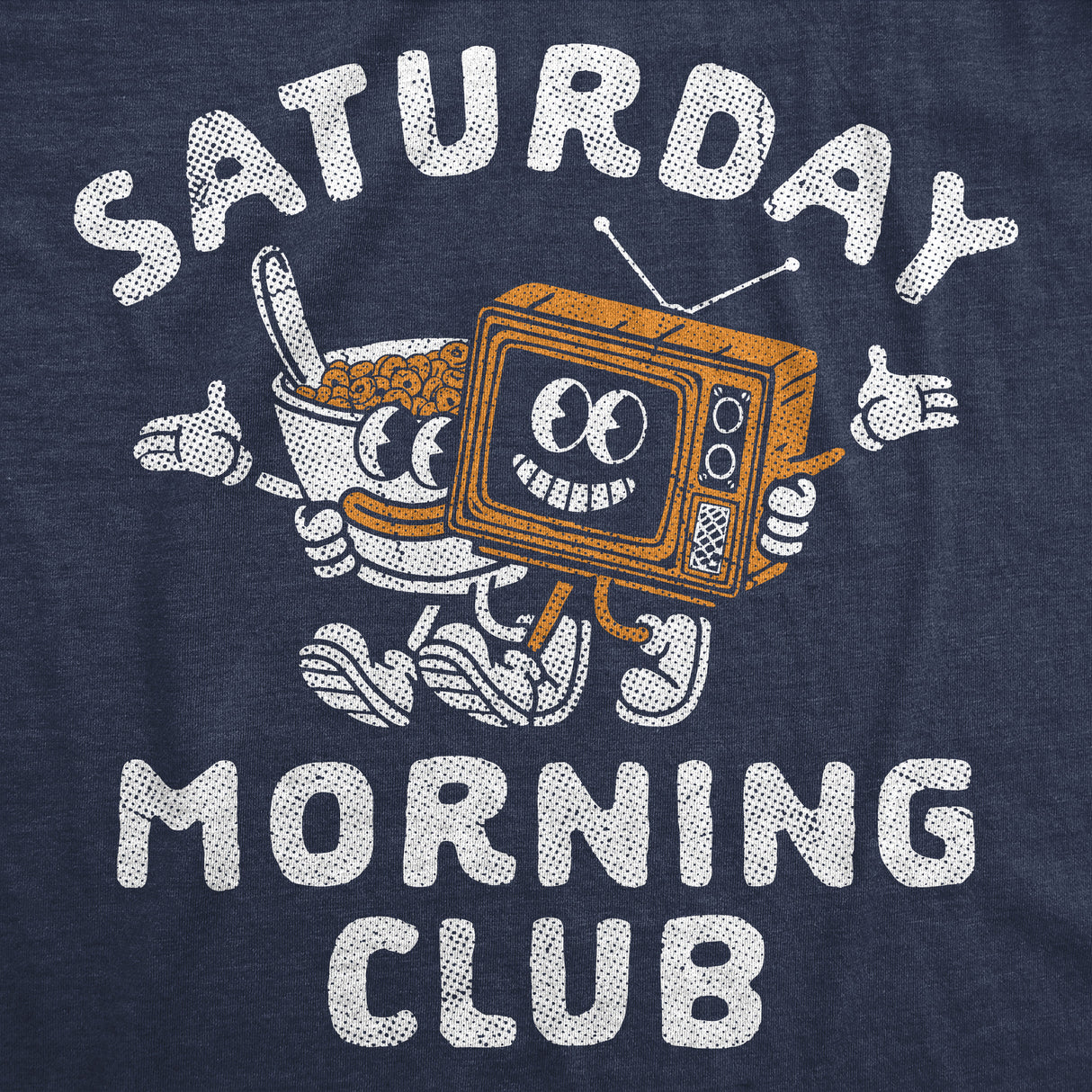 Mens Funny T Shirts Saturday Morning Club Sarcastic Graphic Novelty Tee for Men