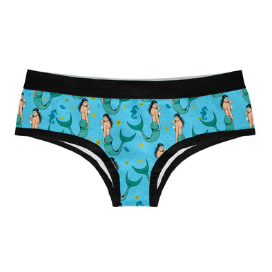 Womens Secretly A Mermaid Bikini Brief Panties Funny Graphic Underwear Ladies