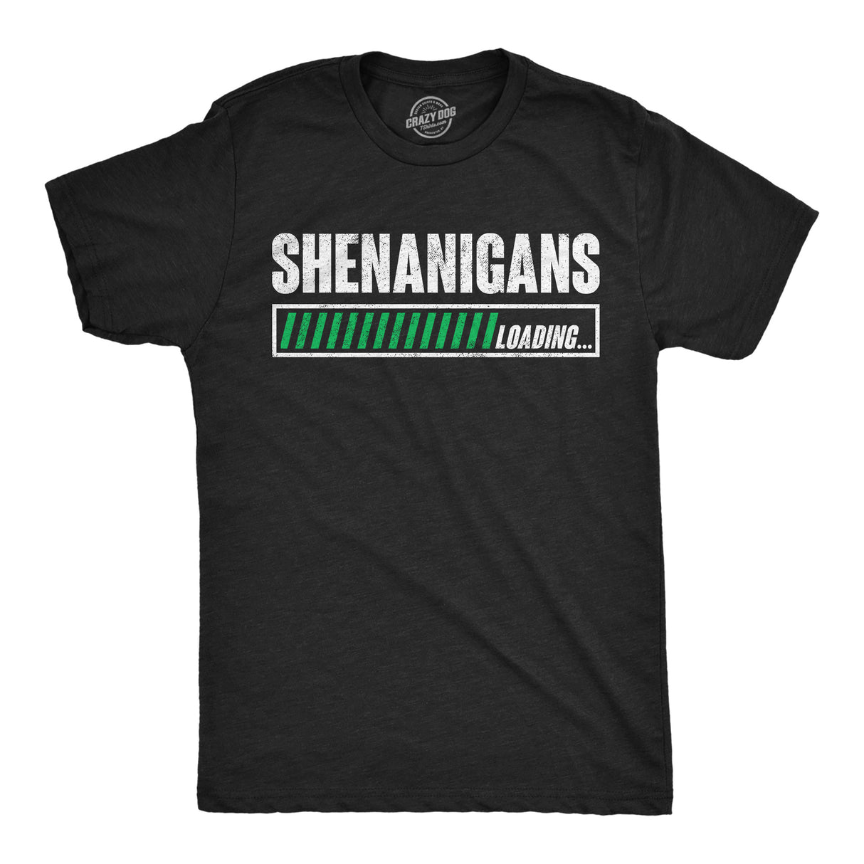 Mens Funny T Shirts Shenanigans Loading Sarcastic St Patricks Day Graphic Novelty Tee for Men